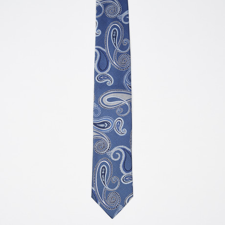 Paisley Silk Tie // Blue