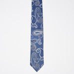 Paisley Silk Tie // Blue