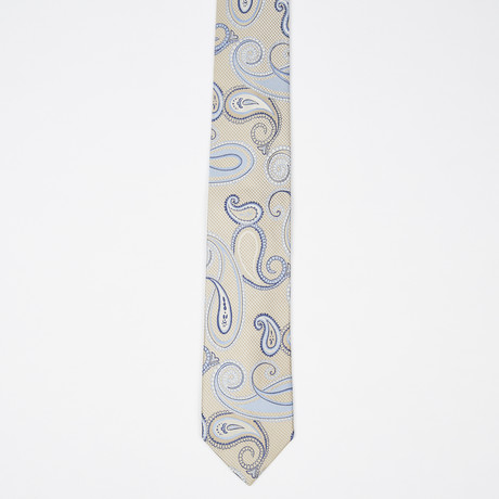 Paisley Silk Tie // Tan