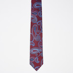 Paisley Silk Tie // Red