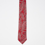 Intricate Paisley Silk Tie // Red