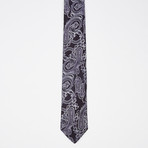 Intricate Paisley Silk Tie // Purple