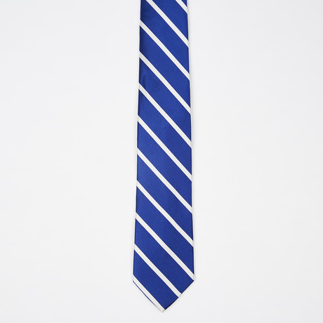 Sailor Stripe Silk Tie // Blue