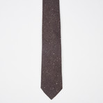 Tweed Silk Tie // Brown