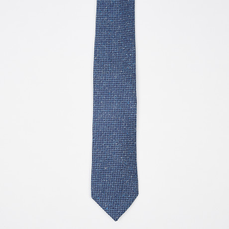Tweed Silk Tie // Blue