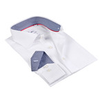 Arris Button-Up Shirt // White + Black (US: 17.5R)