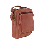 Bolso Satchel + Pocket Flap // Cognac