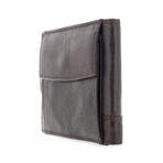Stump Dover Wallet + Pocket Back // Dark Brown