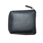 Hook Zip Bifold // Black + Red (No Coin Pouch)