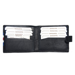 Orsay Striped Wallet // Black