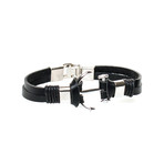 Nº10 Leather Bracelet // Black