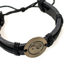 Nº19 Yin + Yang Bracelet // Black