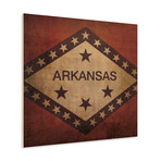 Arkansas Flag (23"W x 23"H Wooden Print)