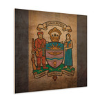 Edmonton Flag (23"W x 23"H Wooden Print)