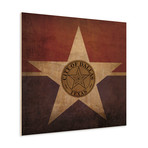 Dallas Flag (23"W x 23"H Wooden Print)