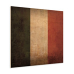 Italy Flag (23"W x 23"H Wooden Print)