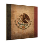 Mexico Flag (23"W x 23"H Wooden Print)