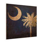 South Carolina Flag (23"W x 23"H Wooden Print)