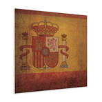 Spain Flag (23"W x 23"H Wooden Print)