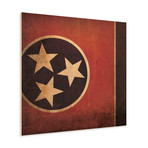 Tennessee Flag (23"W x 23"H Wooden Print)