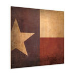 Texas Flag (23"W x 23"H Wooden Print)