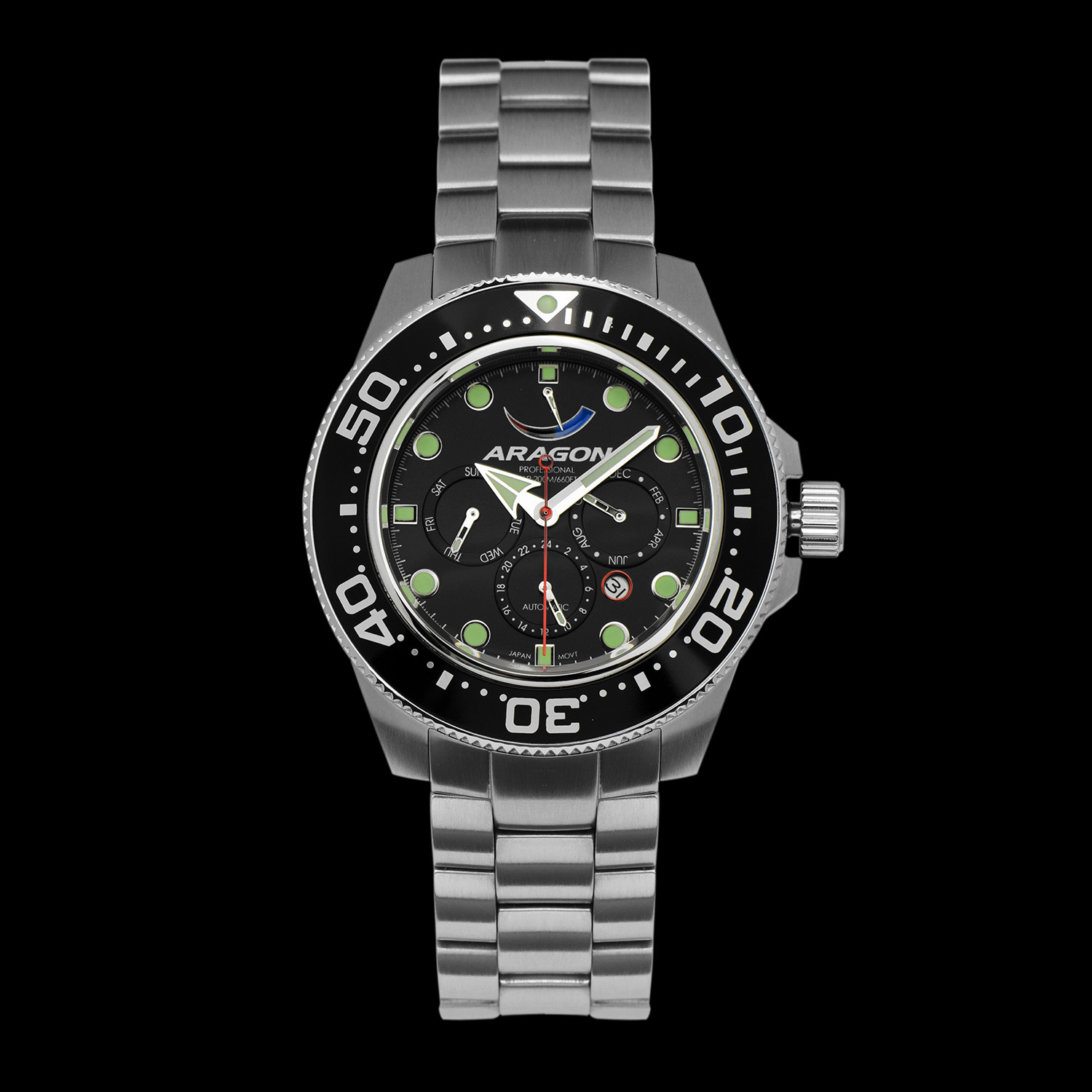 Aragon Divemaster 9100 Automatic A051blk Aragon Watch Touch Of Modern