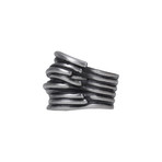 Matte Steel Wired Ring (Size 8)