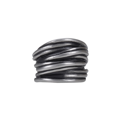 Matte Steel Wired Ring (Size 8)