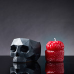 Geometric Skull Vessel + Brain Candle