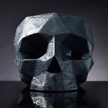 Geometric Skull Vessel // Steel (Medium)