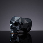 Geometric Skull Vessel // Onyx (Small)