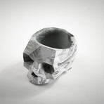 Geometric Skull Vessel // Marble