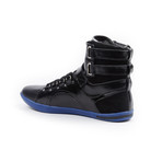 Spartacus High Top Sneaker // Black + Blue (US: 7.5)