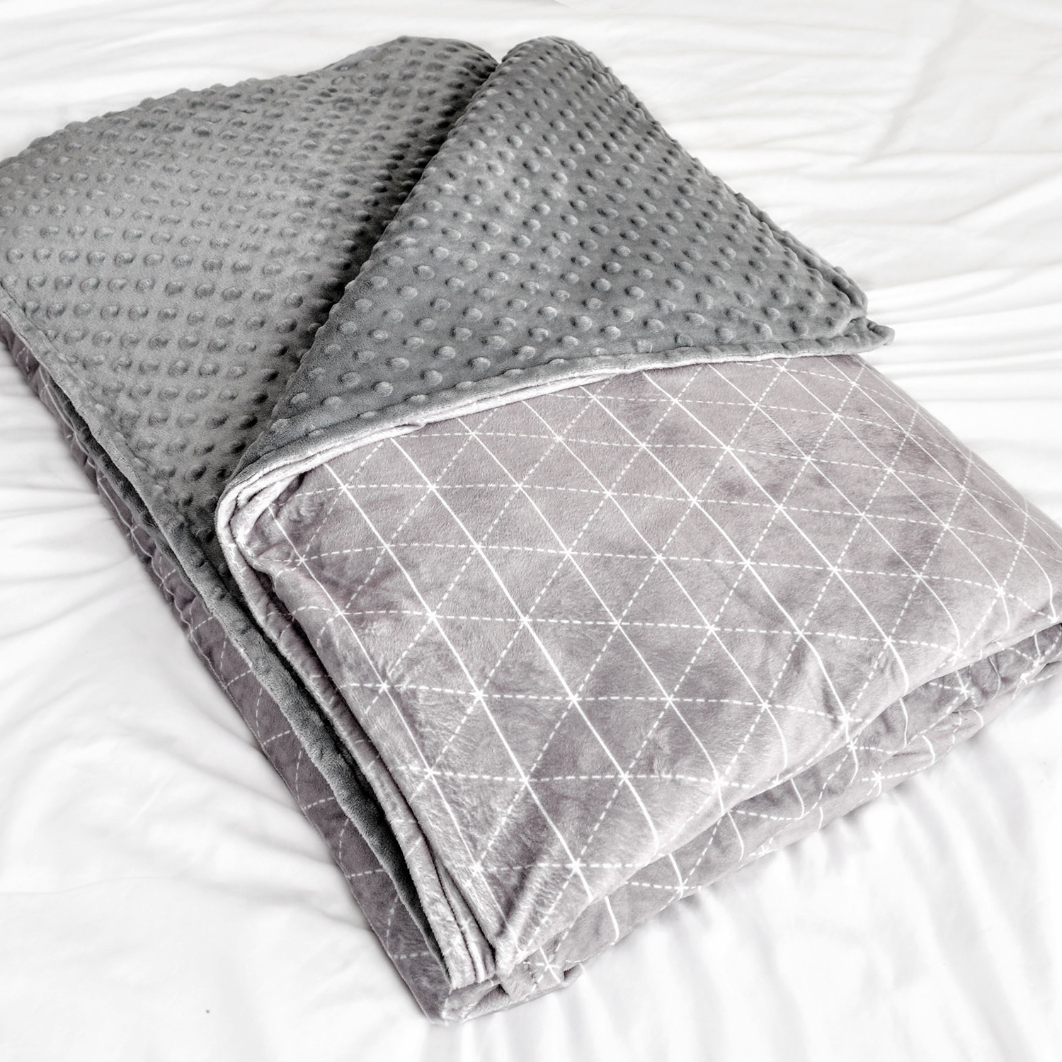 Weighted Blanket // Minky Cover + Cotton Cover (25 lbs.) - Rocabi