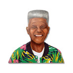 Nelson Mandela (16"W x 17"H)