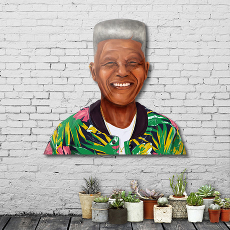 Nelson Mandela (16"W x 17"H)