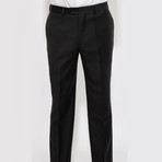 2 Button Notch Lapel Wool Suit // Black (US: 42R)