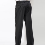 2 Button Notch Lapel Wool Suit // Black (US: 40L)