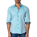 Long-Sleeve Button-Up // Light Blue (XL)