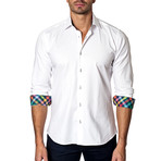 Long-Sleeve Button-Up // White (XL)