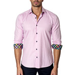 Long-Sleeve Button-Up // Light Pink (L)