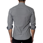 Long-Sleeve Button-Up // Black Gingham (L)