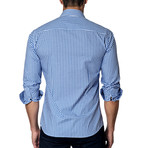 Long-Sleeve Button-Up // Blue Gingham (L)
