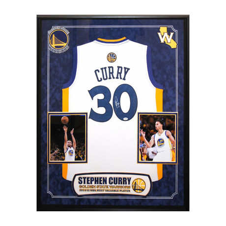 Framed + Signed NBA Jersey // Steph Curry I