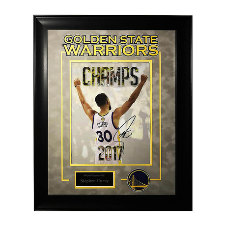 Framed + Signed Magazine Cover // Steph Curry