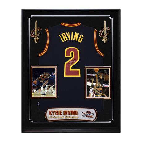 Framed + Signed NBA Jersey // Kyrie Irving