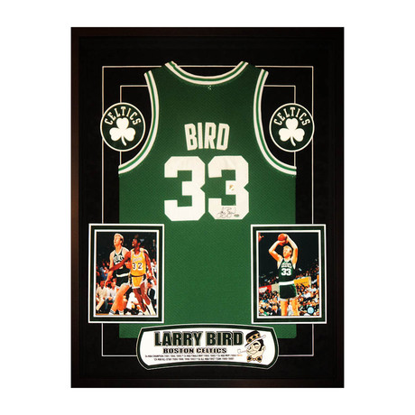 Framed + Signed NBA Jersey // Larry Bird