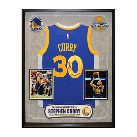 Framed + Signed NBA Jersey // Steph Curry II