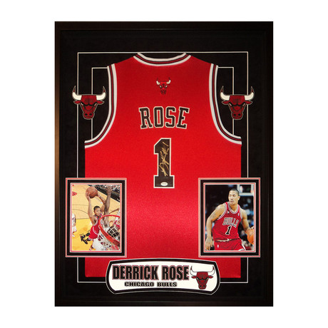 Framed + Signed NBA Jersey // Derrick Rose
