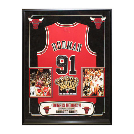 Framed + Signed NBA Jersey // Dennis Rodman